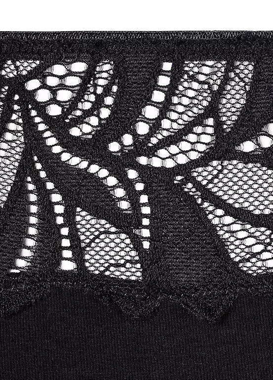 LASCANA Pack Of 5 Floral Lace High-Waisted Briefs 2 LASCANA Pack Of 5 Floral Lace High-Waisted Briefs - Image 2