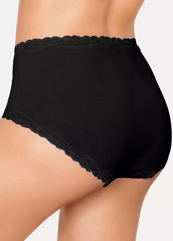 LASCANA Pack Of 5 High Waist Briefs 3 LASCANA Pack Of 5 High Waist Briefs - Image 3