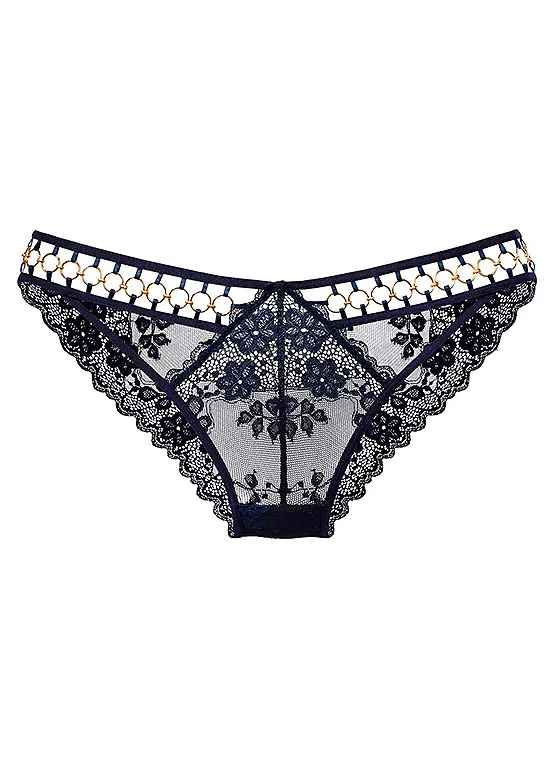 LASCANA Ring Detailed Waist Lace Tanga Briefs 2 LASCANA Ring Detailed Waist Lace Tanga Briefs - Image 2
