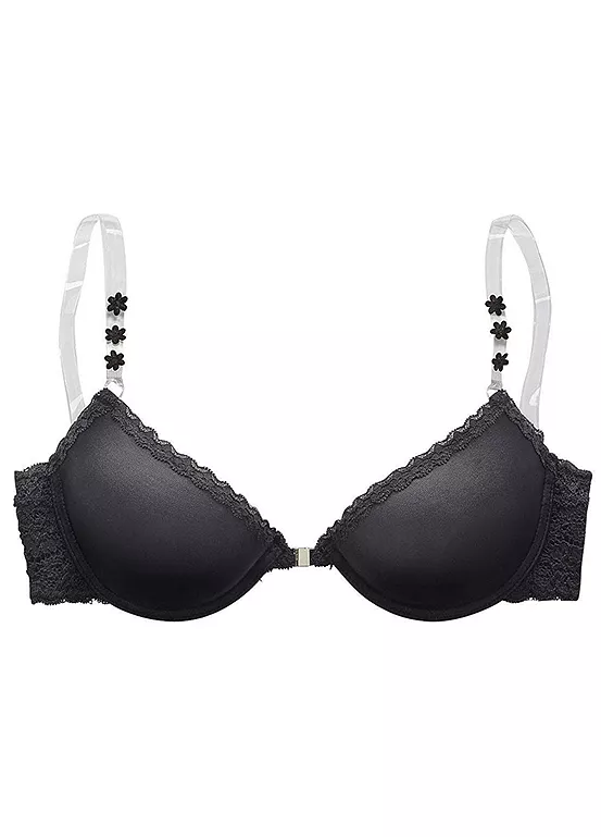 LASCANA Sheer Strap Push-Up Bra 2 LASCANA Sheer Strap Push-Up Bra - Image 2