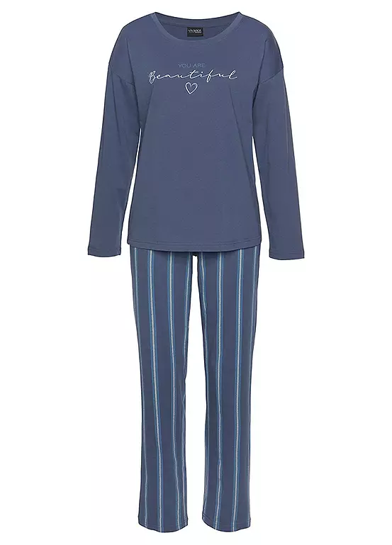 LASCANA Stripe Pyjamas 2 LASCANA Stripe Pyjamas - Image 2
