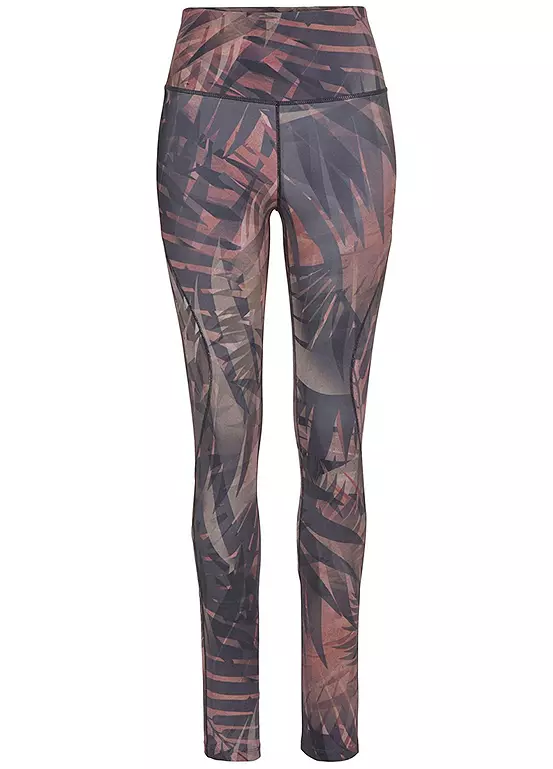 LASCANA Tropical Leaf Print Leggings 2 LASCANA Tropical Leaf Print Leggings - Image 2
