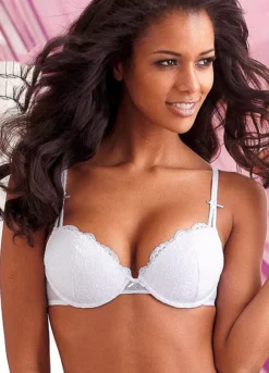 LASCANA Underwired Padded Push Up Lace Bra -Daily Bra Store LASCANA Underwired Padded Push Up Lace Bra518164FRSP