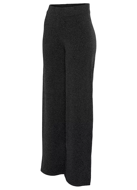 LASCANA Wide Leg Knitted Joggers 5 LASCANA Wide Leg Knitted Joggers - Image 5