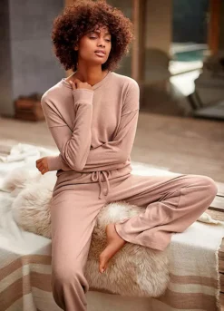 LASCANA Wide Leg Lounge Pants 7 LASCANA Wide Leg Lounge Pants -Daily Bra Store LASCANA Wide Leg Lounge Pants66095601FRSP W01