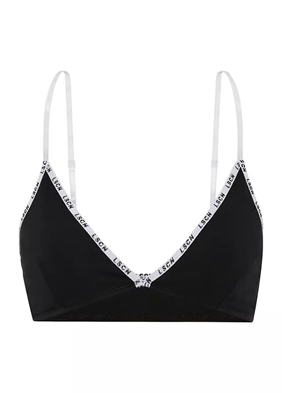 LSCN BY LASCANA Logo Print Bralette 2 LSCN BY LASCANA Logo Print Bralette - Image 2