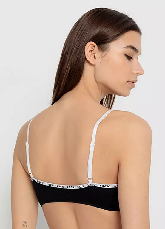 LSCN BY LASCANA Logo Print Bralette 3 LSCN BY LASCANA Logo Print Bralette - Image 3