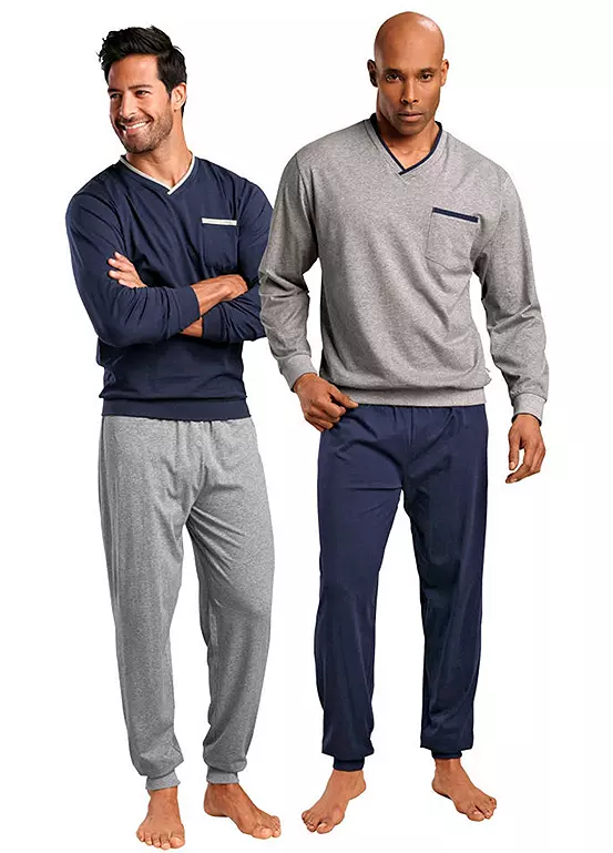 Le Jogger Pack Of 2 Long Pyjamas 1 Le Jogger Pack Of 2 Long Pyjamas