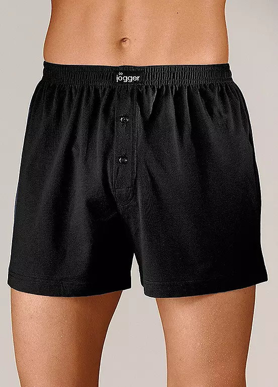 Le Jogger Pack Of 4 Button Fly Boxers 3 Le Jogger Pack Of 4 Button Fly Boxers - Image 3