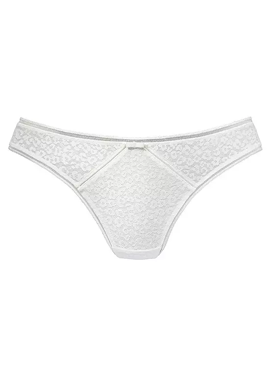 Nuance Jacquard Lace Leopard Look Thong 2 Nuance Jacquard Lace Leopard Look Thong - Image 2