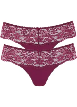 Nuance Pack Of 2 Low Waist Thongs