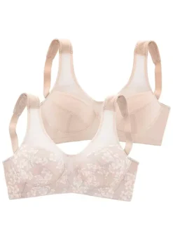 Nuance Pack Of 2 Non-Padded Non-Wired Support Bras