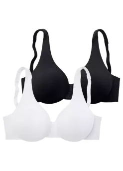 Nuance Pack Of 2 Underwired T-Shirt Bras -Daily Bra Store Nuance Pack of 2 Underwired T Shirt Bras794644FRSC