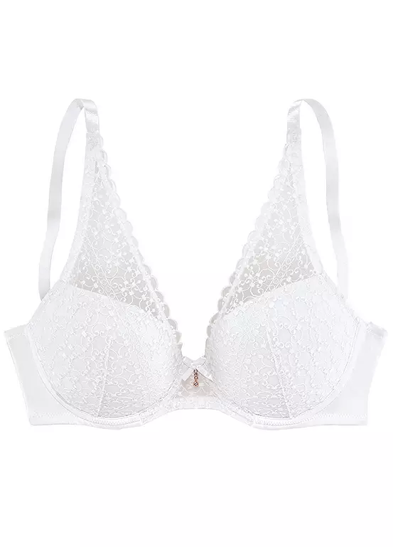 Nuance Underwired Embroidered Lace Cup Bra 2 Nuance Underwired Embroidered Lace Cup Bra - Image 2