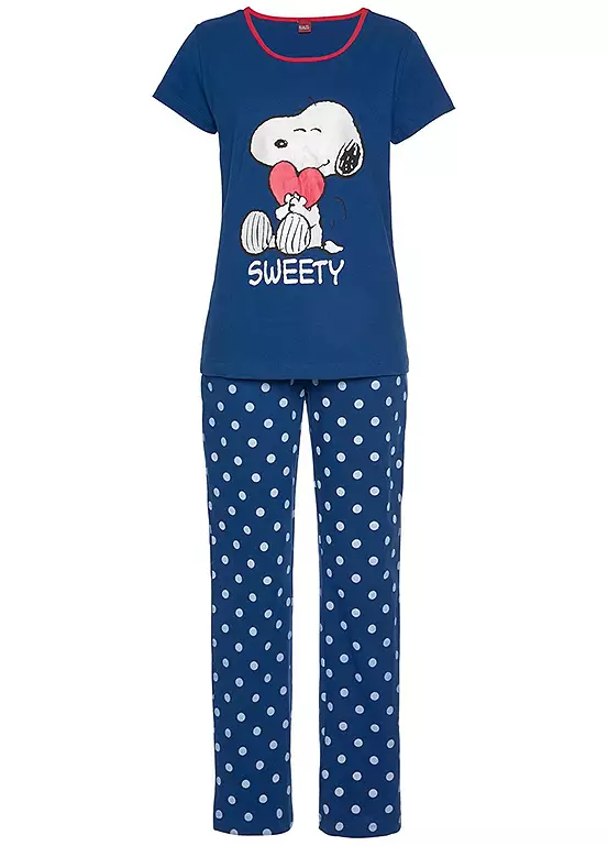 Peanuts Snoopy Print Pyjamas 2 Peanuts Snoopy Print Pyjamas - Image 2