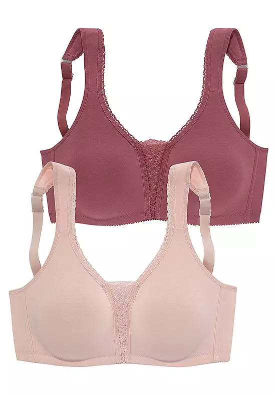Petite Fleur 2 Pack Of Non-Underwired Bras 1 Petite Fleur 2 Pack Of Non-Underwired Bras