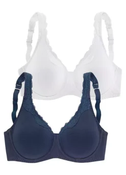 Petite Fleur 2 Pack Of Underwired Bras -Daily Bra Store Petite Fleur 2 Pack of Underwired Bras728614FRSC