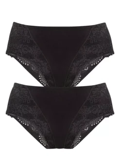 Petite Fleur Pack Of 2 Body Shaping High Leg Briefs