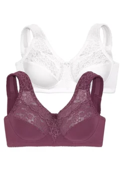 Petite Fleur Pack Of 2 Support Bras