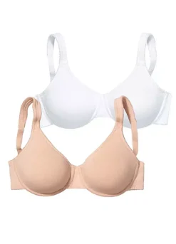 Petite Fleur Pack Of 2 Underwired Minimiser Bras -Daily Bra Store Petite Fleur Pack of 2 Underwired Minimiser Bras513386FRSC