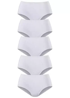 Petite Fleur Pack Of 5 High Waist Briefs -Daily Bra Store Petite Fleur Pack of 5 High Waist Briefs381851FRSC