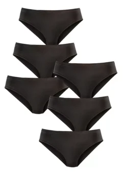 Petite Fleur Pack Of 6 High Leg Briefs