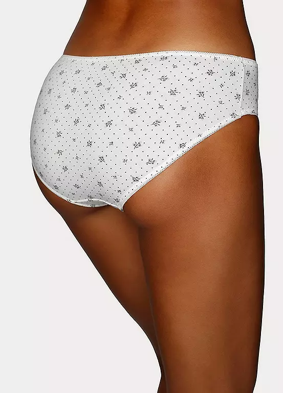 Petite Fleur Pack Of 6 Mid Waist Full Briefs 3 Petite Fleur Pack Of 6 Mid Waist Full Briefs - Image 3