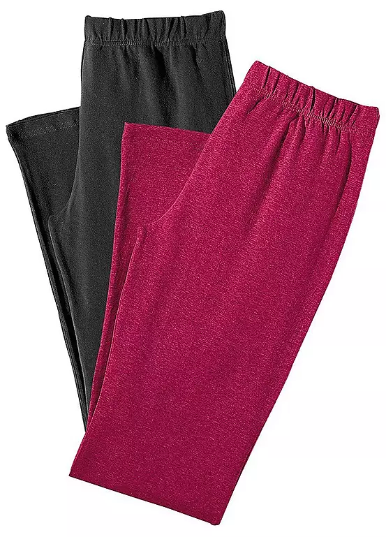 Vivance Active Pack Of 2 Capri Trousers 5 Vivance Active Pack Of 2 Capri Trousers - Image 5