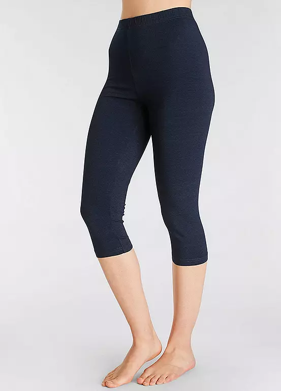 Vivance Active Pack Of 2 Cropped Leggings 3 Vivance Active Pack Of 2 Cropped Leggings - Image 3