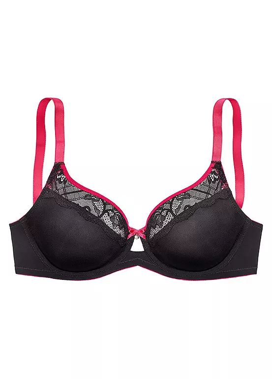 Vivance Contrast Piping Underwired T-Shirt Bra 2 Vivance Contrast Piping Underwired T-Shirt Bra - Image 2