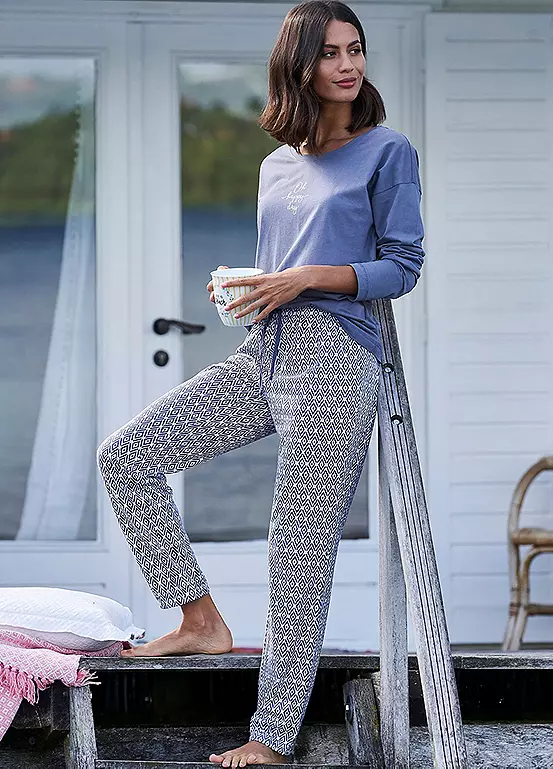 Vivance Dreams All-Over Printed Pyjama Bottoms 4 Vivance Dreams All-Over Printed Pyjama Bottoms - Image 4