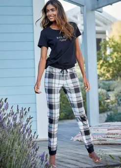 Vivance Dreams Checked Pyjama Bottoms -Daily Bra Store Vivance Dreams Checked Pyjama Bottoms96817204FRSP W01