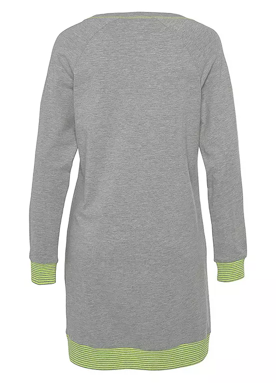 Vivance Dreams Contrast Trim Heart Print Nightie 5 Vivance Dreams Contrast Trim Heart Print Nightie - Image 5