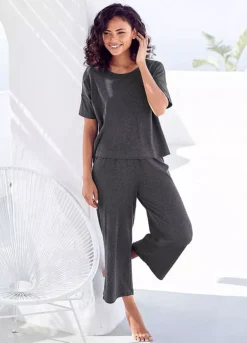 Vivance Dreams Cropped Wide Leg Pyjamas