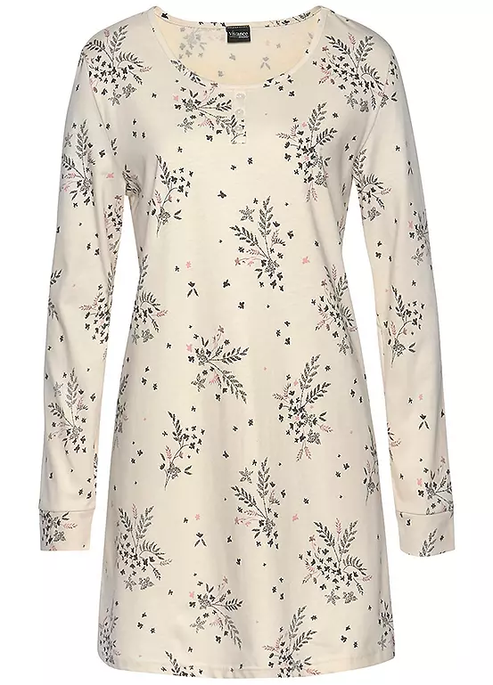 Vivance Dreams Floral Nightie 2 Vivance Dreams Floral Nightie - Image 2