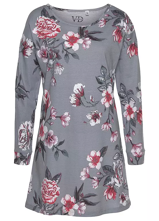 Vivance Dreams Floral Short Nightie 2 Vivance Dreams Floral Short Nightie - Image 2