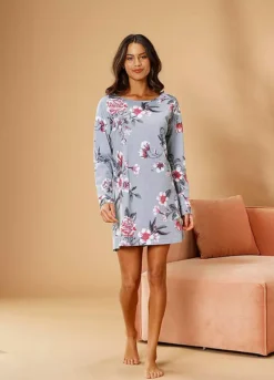 Vivance Dreams Floral Short Nightie 6 Vivance Dreams Floral Short Nightie -Daily Bra Store Vivance Dreams Floral Short Nightie73681923FRSP W01