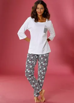 Vivance Dreams Giraffe Print Pyjamas 7 Vivance Dreams Giraffe Print Pyjamas -Daily Bra Store Vivance Dreams Giraffe Print Pyjamas13289853FRSP W01