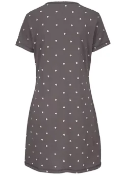 Vivance Dreams Heart Print Nightgown 7 Vivance Dreams Heart Print Nightgown -Daily Bra Store Vivance Dreams Heart Print Nightgown93325635FRSC W01