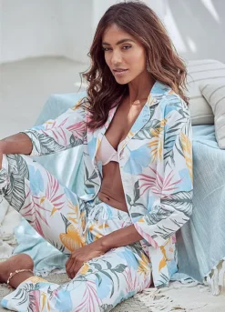 Vivance Dreams Leaf Print Pyjamas 8 Vivance Dreams Leaf Print Pyjamas -Daily Bra Store Vivance Dreams Leaf Print Pyjamas69524956FRSP W02