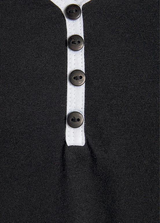 Vivance Dreams Long Sleeved V-Neck Pyjama Top 5 Vivance Dreams Long Sleeved V-Neck Pyjama Top - Image 5