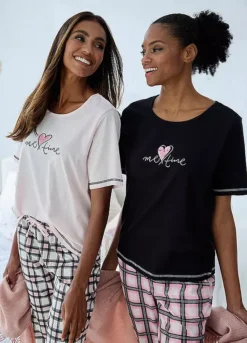 Vivance Dreams Pack Of 2 Checked Pyjama Set -Daily Bra Store Vivance Dreams Pack of 2 Checked Pyjama Set71620059FRSP W01