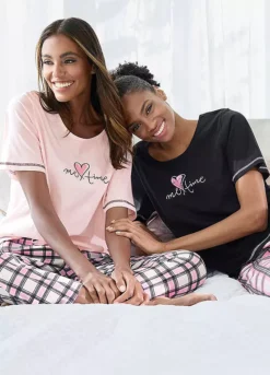 Vivance Dreams Pack Of 2 Checked Pyjama Set -Daily Bra Store Vivance Dreams Pack of 2 Checked Pyjama Set71620059FRSP W02