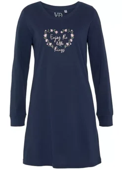 Vivance Dreams Pack Of 2 Long Sleeve Nighties 7 Vivance Dreams Pack Of 2 Long Sleeve Nighties -Daily Bra Store Vivance Dreams Pack of 2 Long Sleeve Nighties36114411FRSC W01