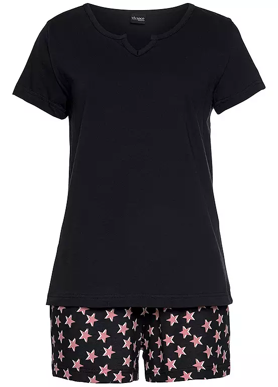 Vivance Dreams Pack Of 2 Short Pyjamas 5 Vivance Dreams Pack Of 2 Short Pyjamas - Image 5