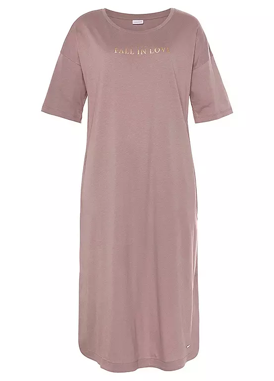 Vivance Dreams Short Sleeve Midi Length Nightdress 2 Vivance Dreams Short Sleeve Midi Length Nightdress - Image 2