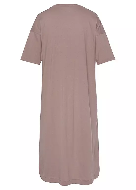 Vivance Dreams Short Sleeve Midi Length Nightdress 5 Vivance Dreams Short Sleeve Midi Length Nightdress - Image 5