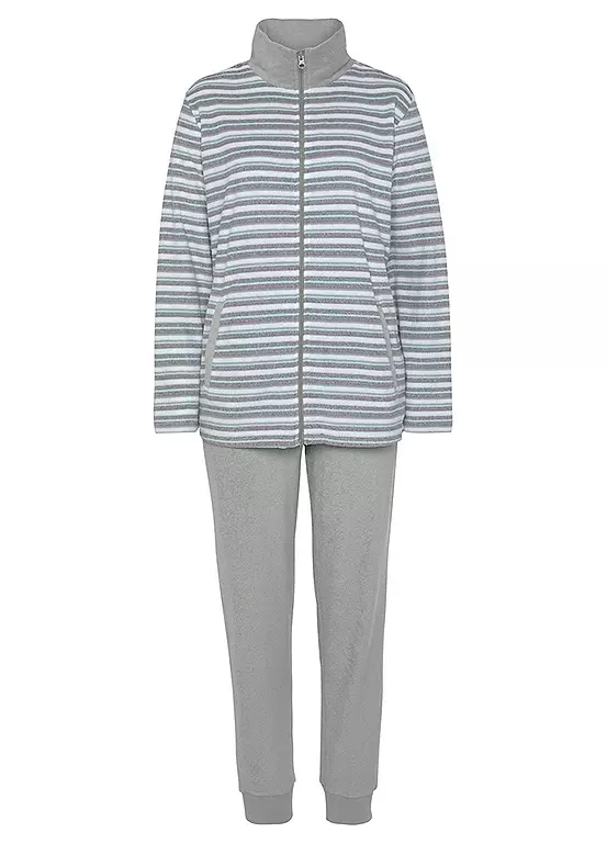 Vivance Dreams Stripe Terry Pyjamas 2 Vivance Dreams Stripe Terry Pyjamas - Image 2