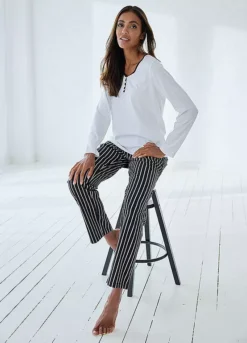 Vivance Dreams Striped Pyjama Bottoms -Daily Bra Store Vivance Dreams Striped Pyjama Bottoms94262216FRSP W01