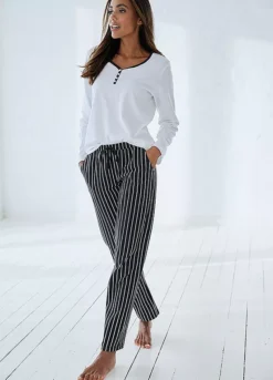Vivance Dreams Striped Pyjama Bottoms -Daily Bra Store Vivance Dreams Striped Pyjama Bottoms94262216FRSP W02